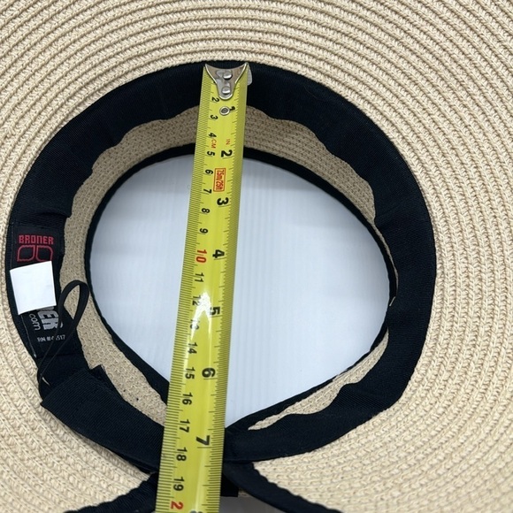 Broner Tan Black Open Top Sun Hat with Bow HT5619 - Picture 12 of 12